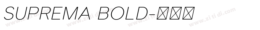 SUPREMA BOLD字体转换